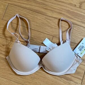 NWT 32B Calvin Klein Nude Push-up Bra